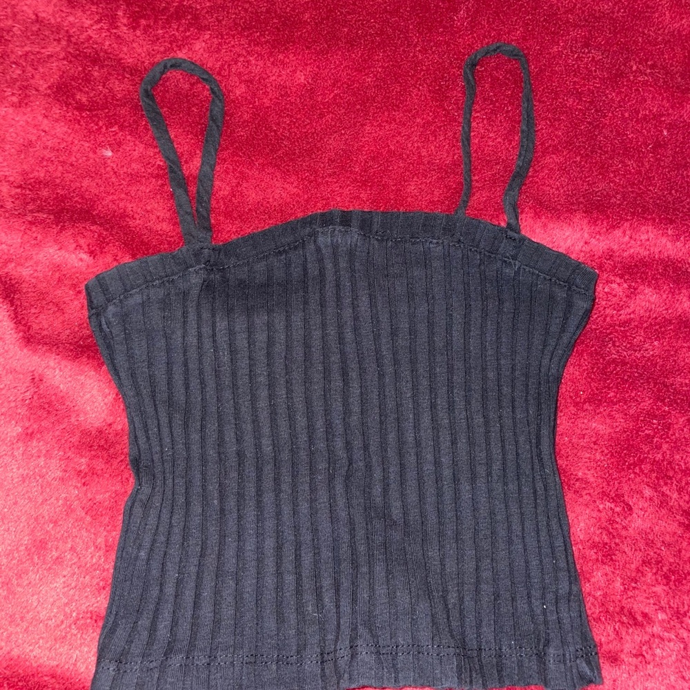 Urban Outfitters black ribbed tank top